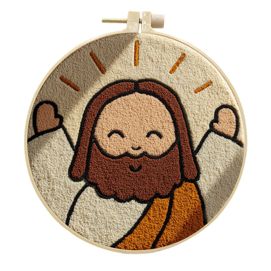 Joyful Blessing Jesus-Punch Needle Kit