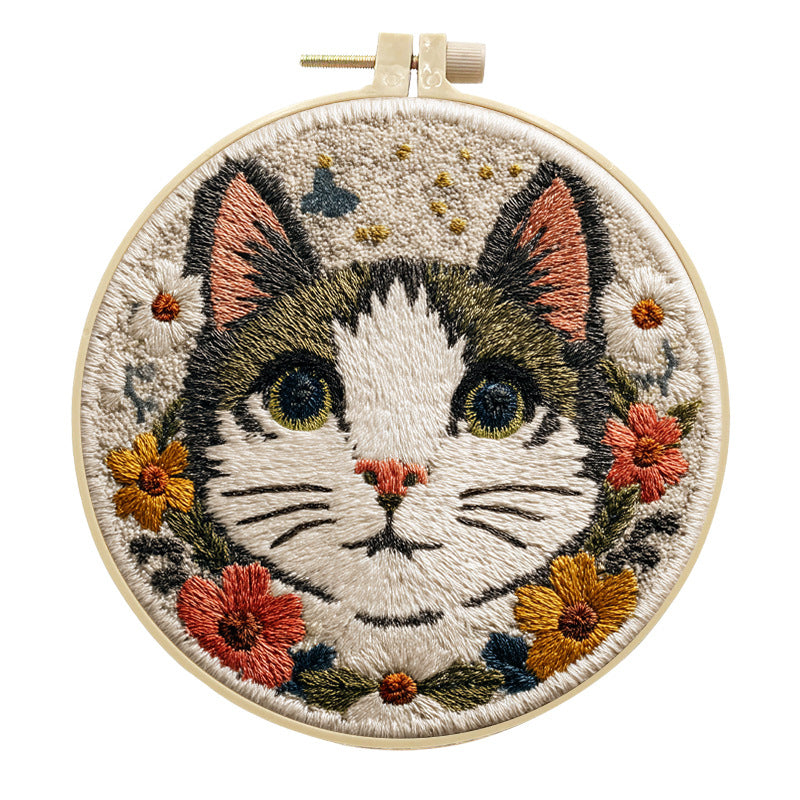 Stargaze Kitten-Punch Needle Kit