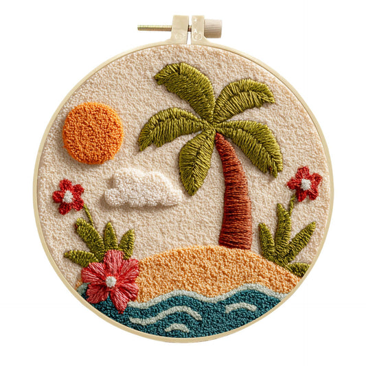 Sunlit Isle-Punch Needle Kit