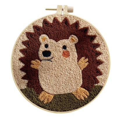Woodland Hedgehog-Punch Needle Kit