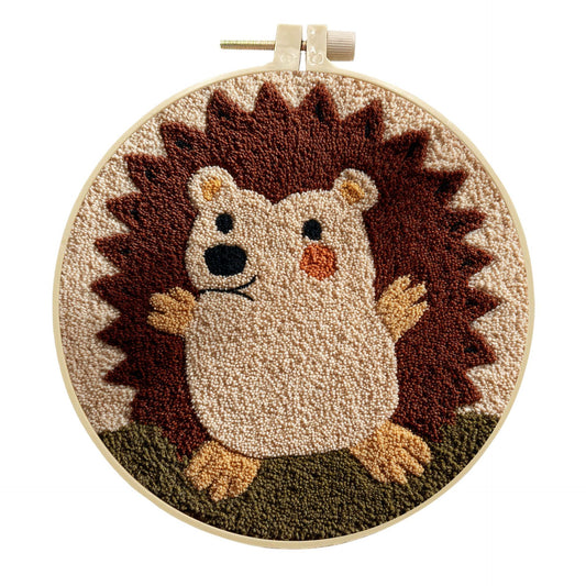 Woodland Hedgehog-Punch Needle Kit