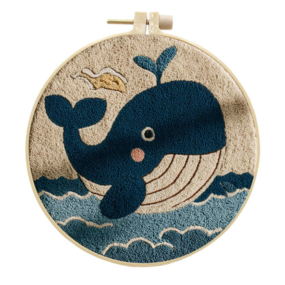 Joyful Whale-Punch Needle Kit