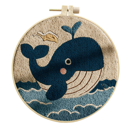Joyful Whale-Punch Needle Kit