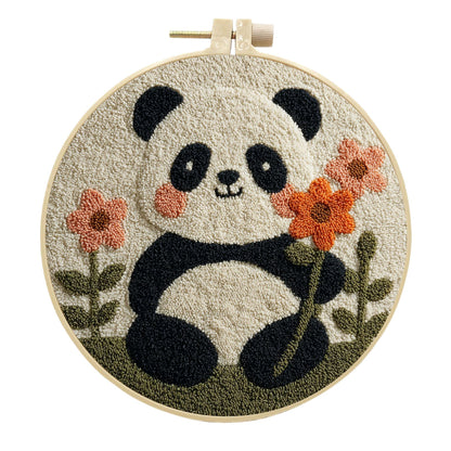 Blossom Panda-Punch Needle Kit