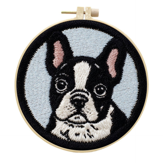 Moonlit Frenchie -Punch Needle Kit