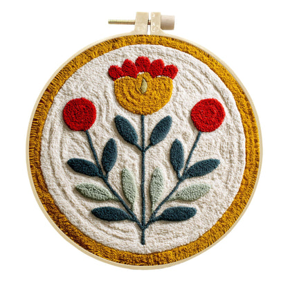 Folk Bloom Medallion-Punch Needle Kit
