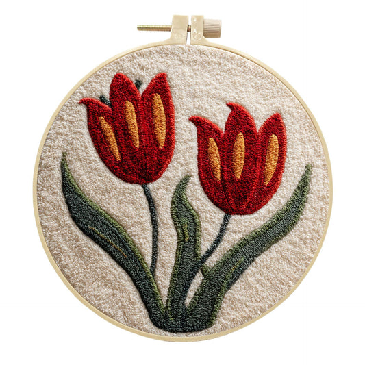Twin Tulips-Punch Needle Kit