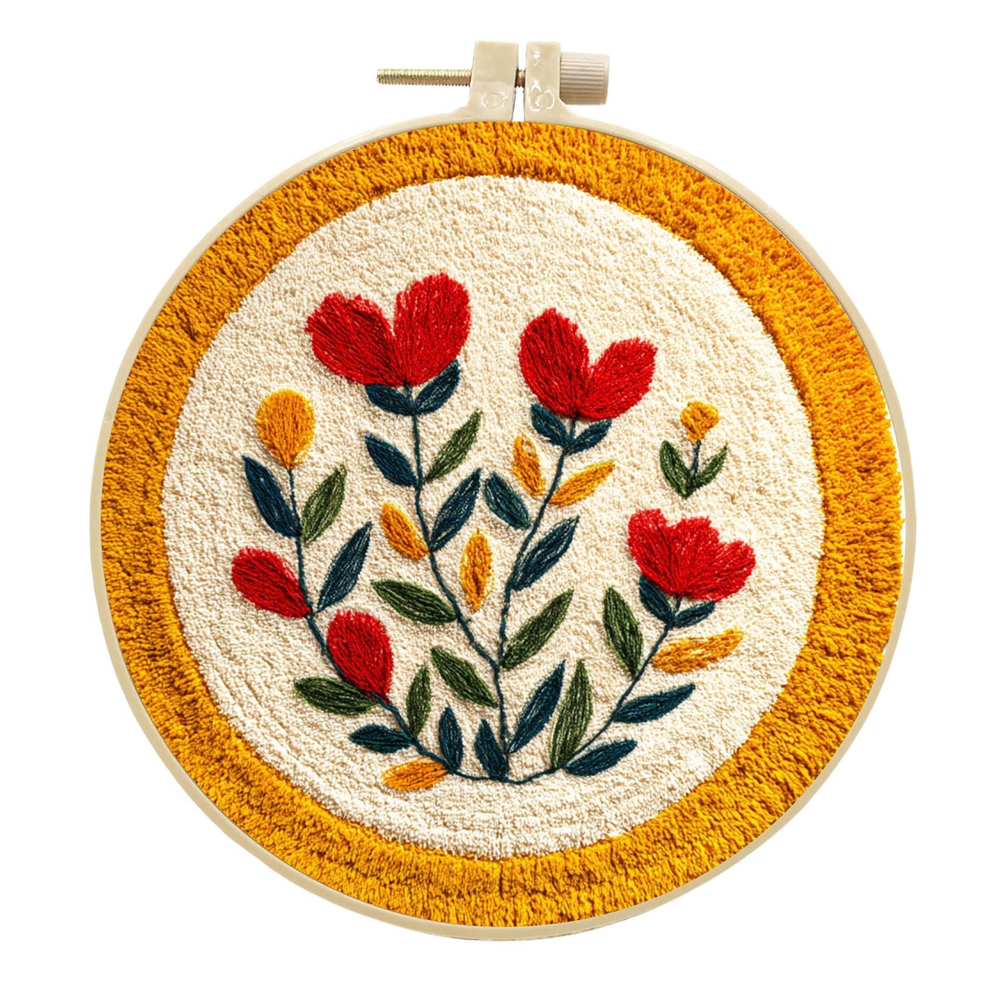 Heart Meadow Wreath-Punch Needle Kit