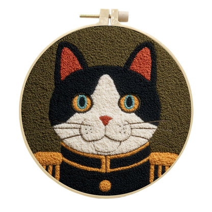 Admiral Whiskers-Punch Needle Kit