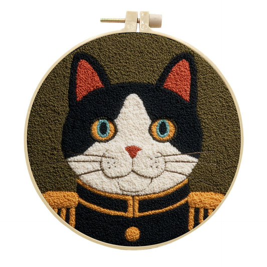 Admiral Whiskers-Punch Needle Kit