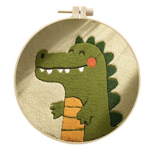 Cheerful Croc-Punch Needle Kit