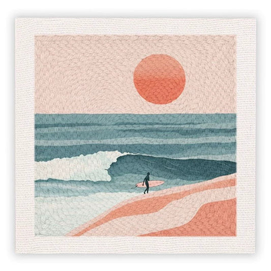Ocean Sunset Surfer