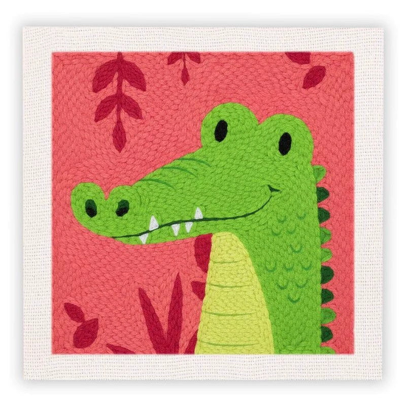Happy Green Crocodile
