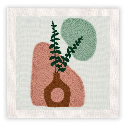 Abstract Plant Vase