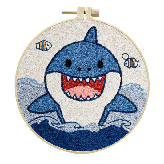 Happy Shark-Punch Needle Kit