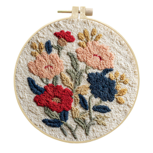 Cottage Garden Bouquet-Punch Needle Kit