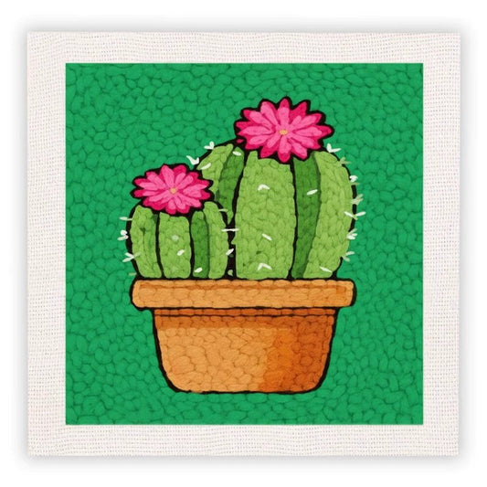 Blooming Cactus Pot