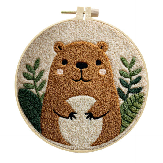 Cozy Beaver-Punch Needle Kit