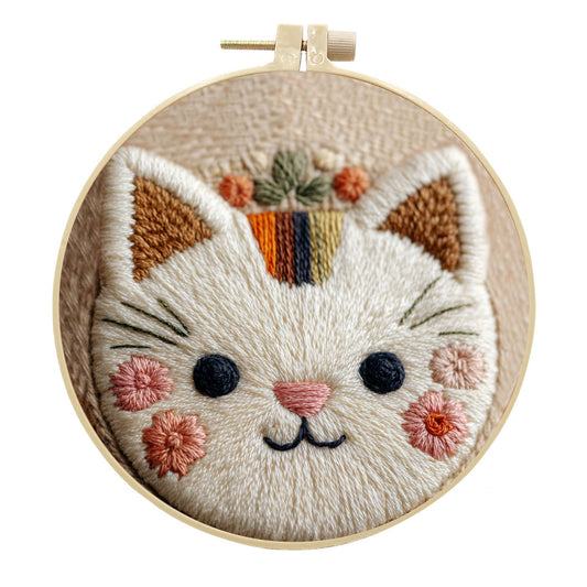 Blossom Kitty-Punch Needle Kit