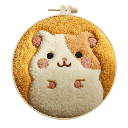 Cheeky Hamster-Punch Needle Kit
