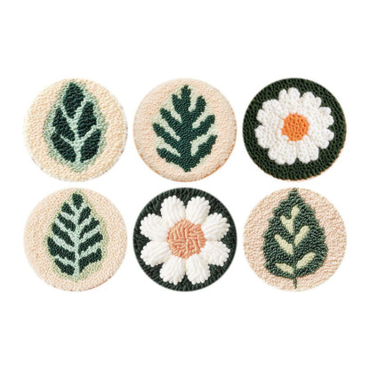 Forest Whisper-Punch Needle Coaster