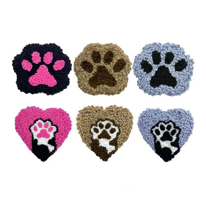 Paw Love-Punch Needle Coaster