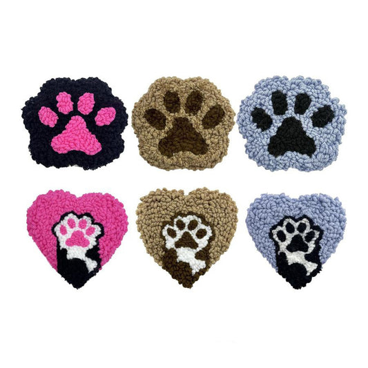 Paw Love-Punch Needle Coaster