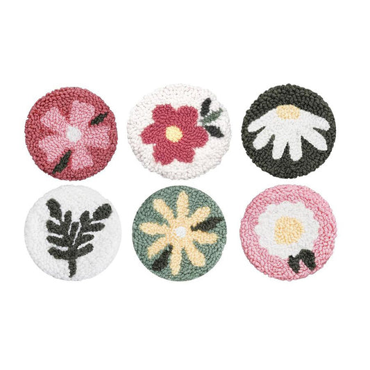 Garden Patch-Punch Needle Coaster