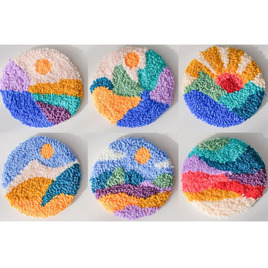 Sunset Trails-Punch Needle Coaster