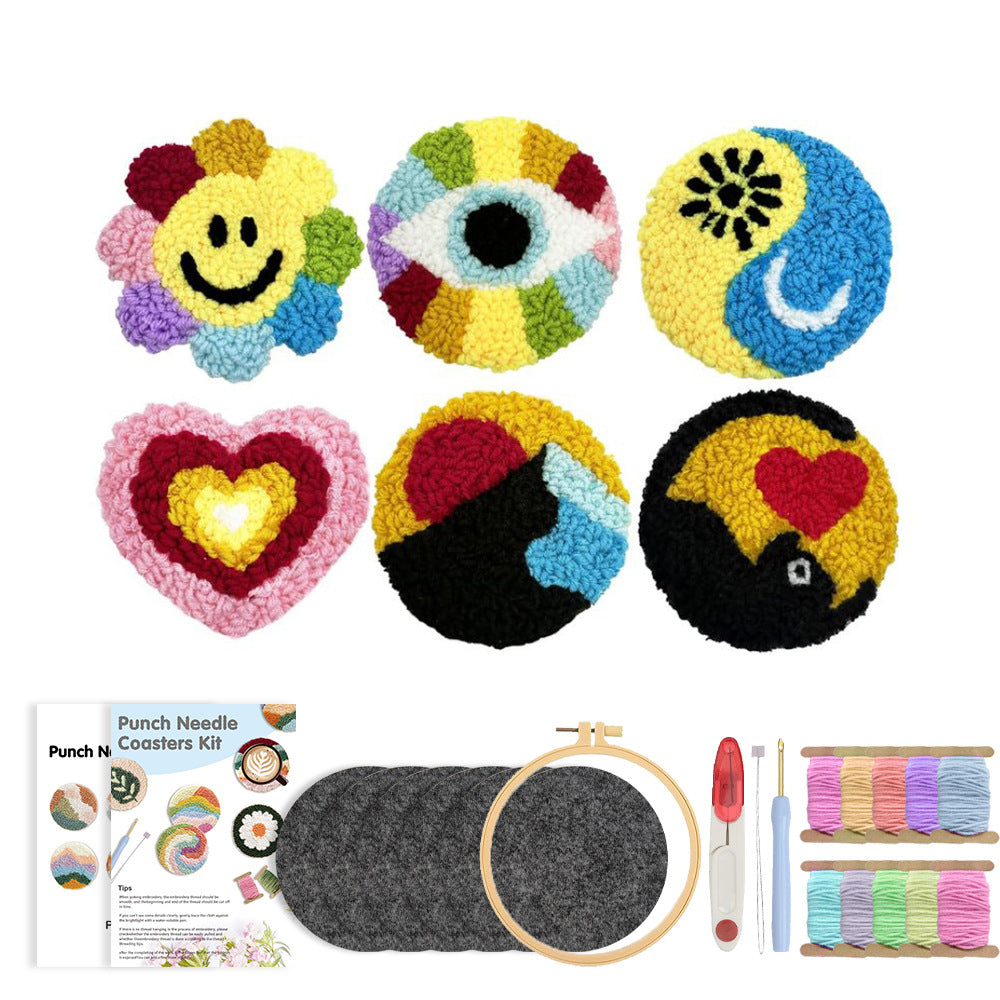 Pop Joy-Punch Needle Coaster