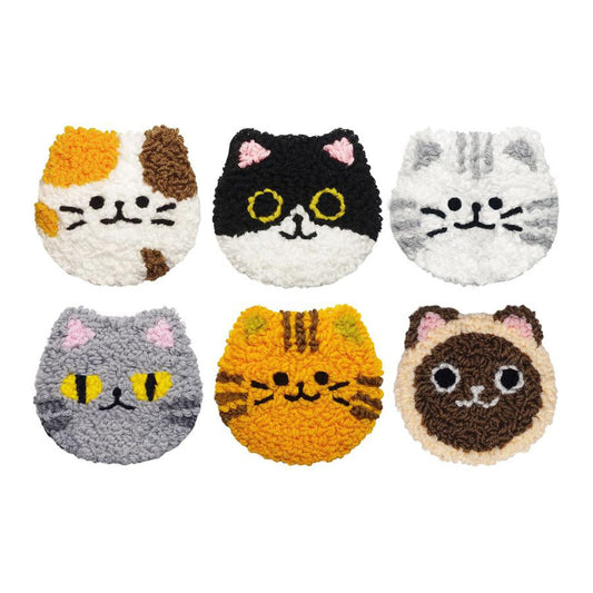 Kitty Squad Coasters-Punch Needle Coaster