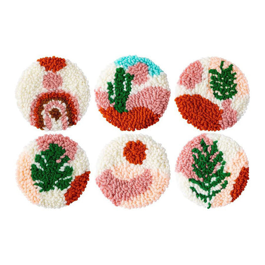 Desert Bloom-Punch Needle Coaster