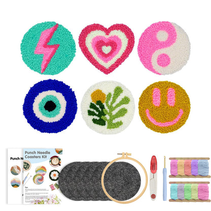 Vibe Icons-Punch Needle Coaster