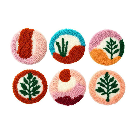 Desert Dusk-Punch Needle Coaster