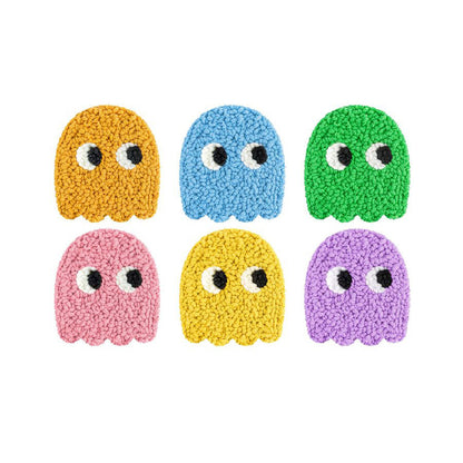 Playful Ghosts-Punch Needle Coaster
