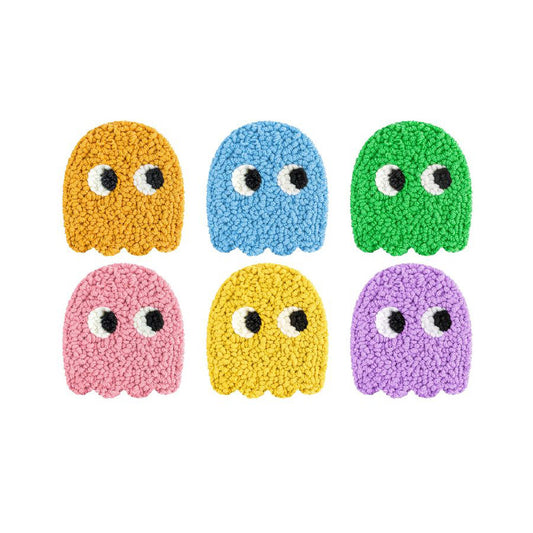 Playful Ghosts-Punch Needle Coaster