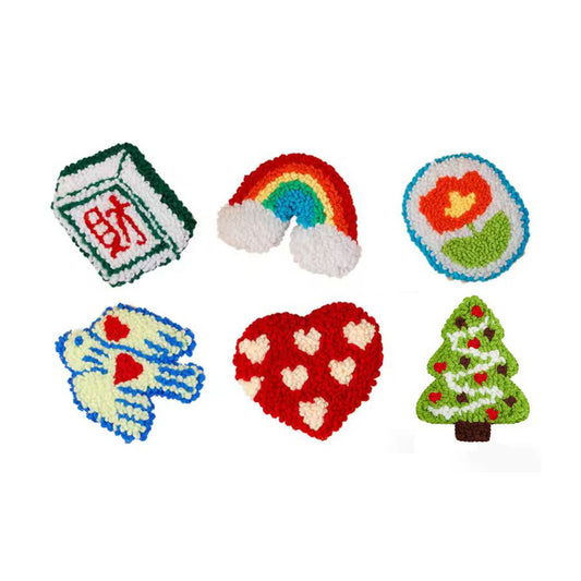 Whimsy Charms-Punch Needle Coaster