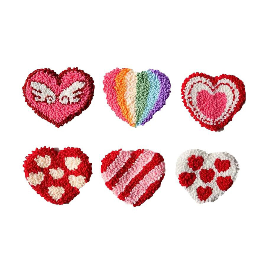 Heart Stories-Punch Needle Coaster