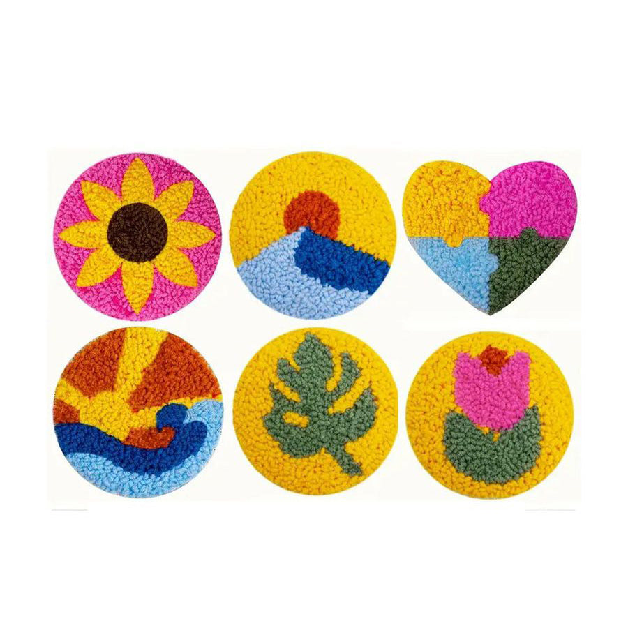 Sunburst Joy-Punch Needle Coaster