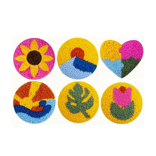 Sunburst Joy-Punch Needle Coaster