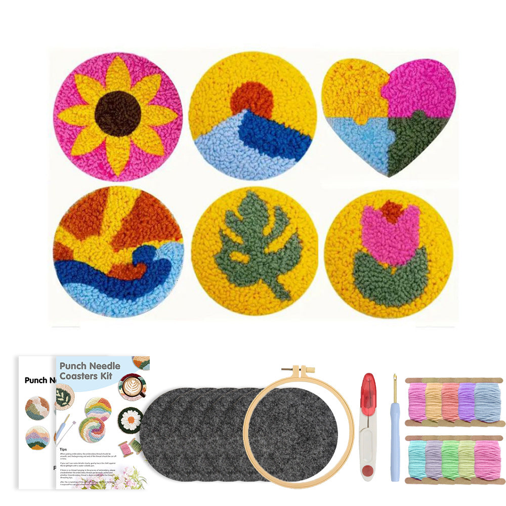 Sunburst Joy-Punch Needle Coaster