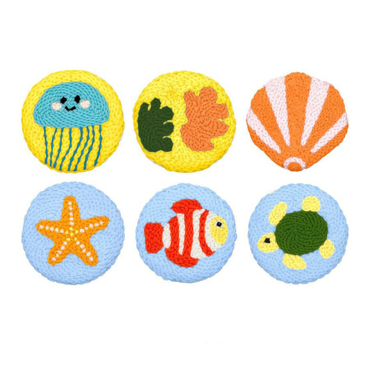 Ocean Friends-Punch Needle Coaster