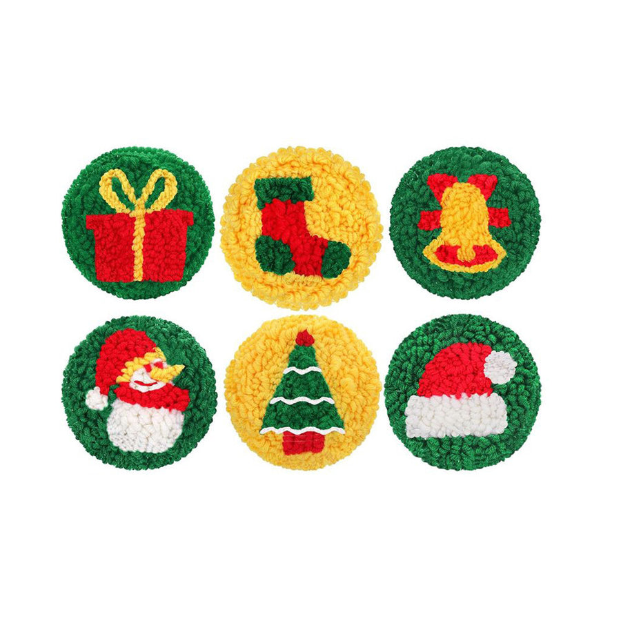 Merry Moments Kit-Punch Needle Coaster