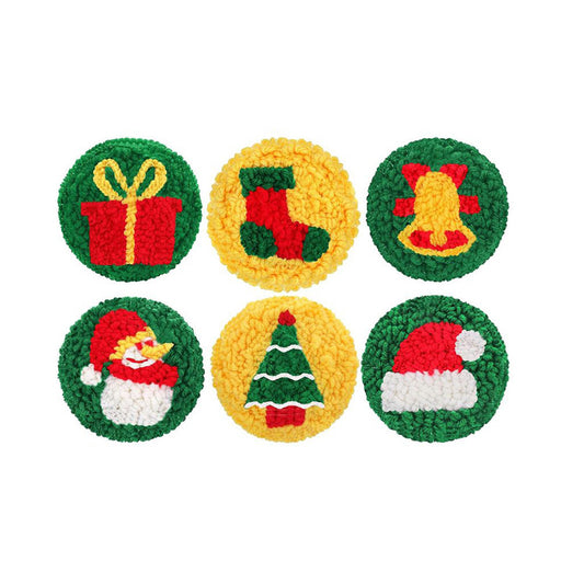 Merry Moments Kit-Punch Needle Coaster