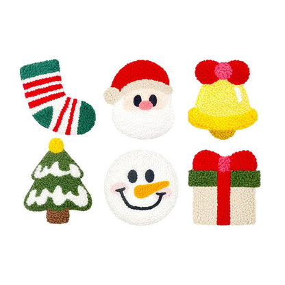Holiday Cheer-Punch Needle Coaster