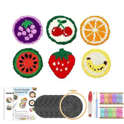 Fruit Stand-Punch Needle Coaster