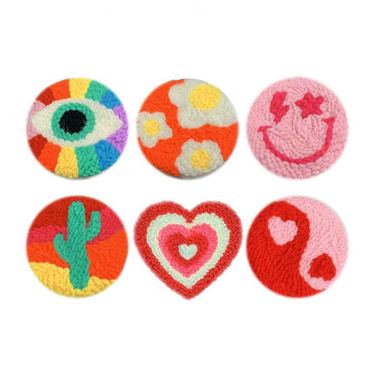 Pop Joy Icons-Punch Needle Coaster