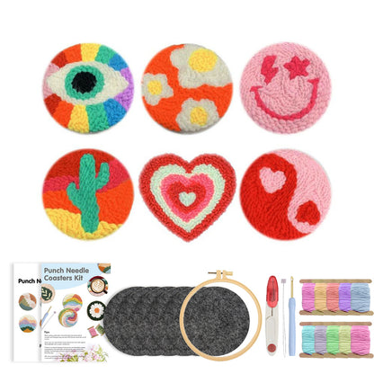 Pop Joy Icons-Punch Needle Coaster