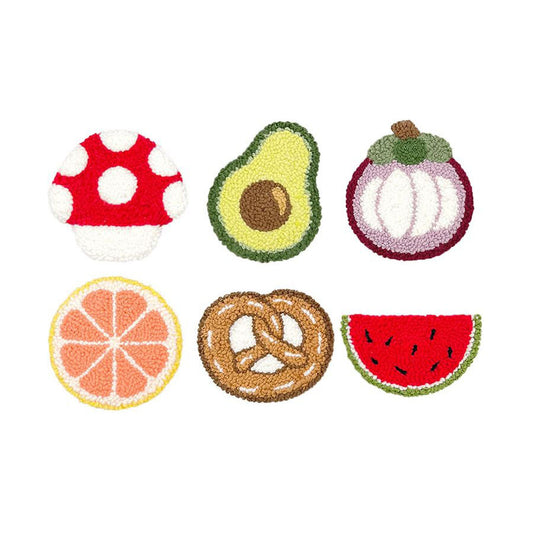 Fresh Market Mix-Punch Needle Coaster