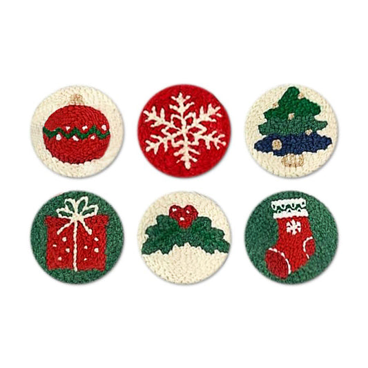 Cozy Noel-Punch Needle Coaster